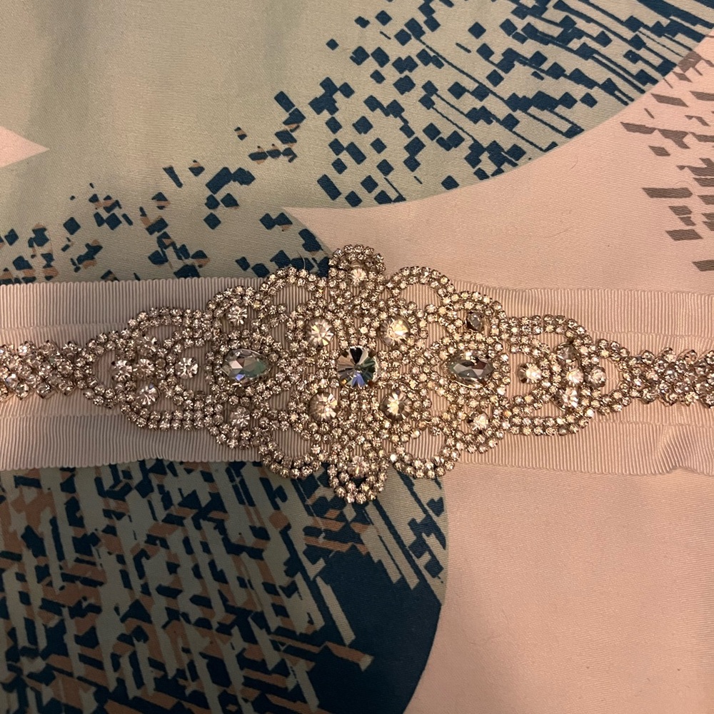 Once worn beautiful wide band wedding belt